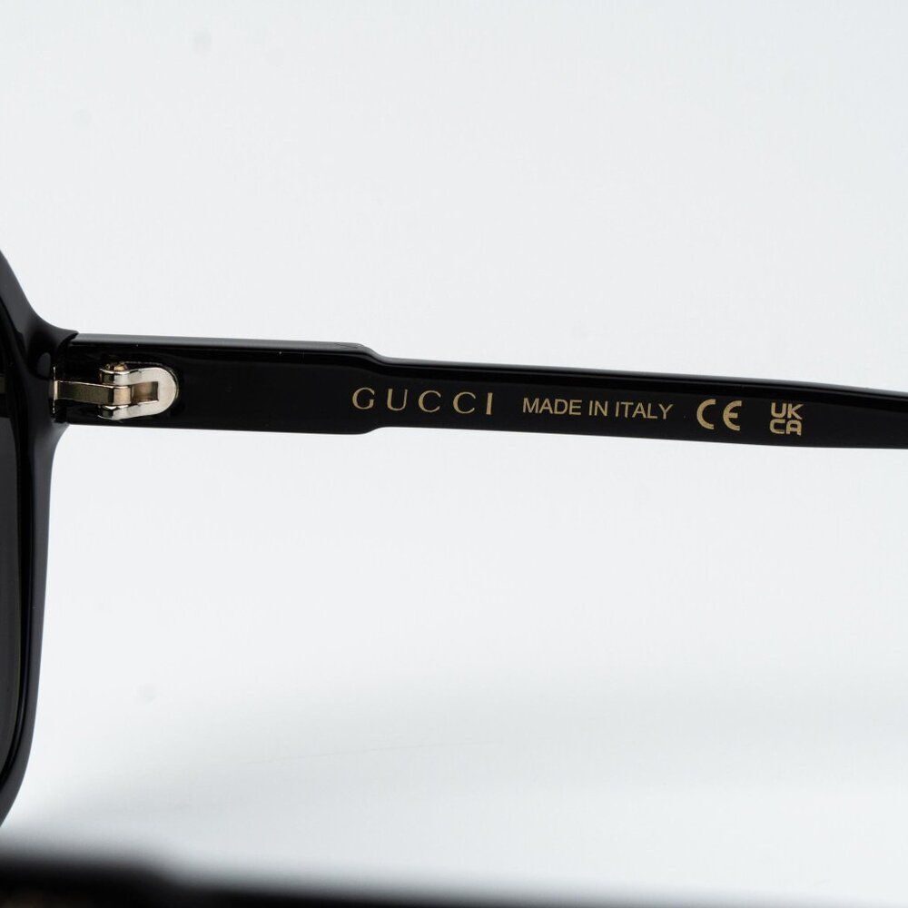 Gucci Men Sunglasses Black Grey Pilot GG1823SA 001 NEW AUTHENTIC - Picture 6 of 11